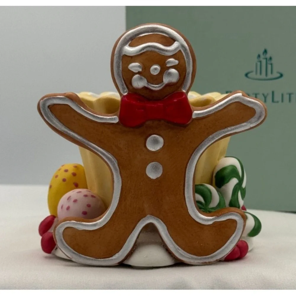 Partylite P7902 Gingerbread Votive holder - Candle Holder - NEW Open Box